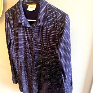 Maeve button down tunic blouse